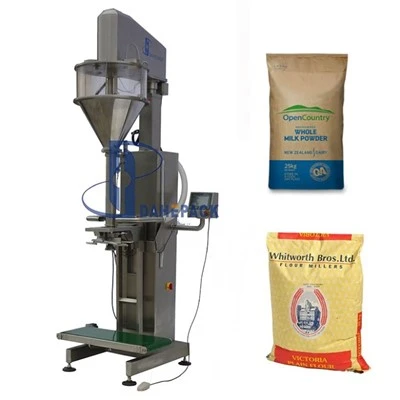 Sistema di riempimento sacchi a peso controllato da 1-25kg
