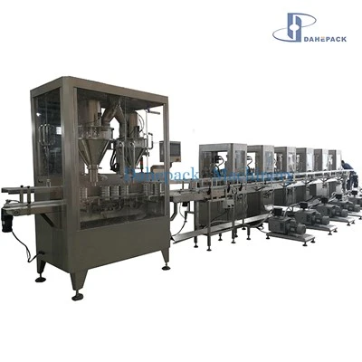 Linea di riempimento polvere completamente automatica per lattine